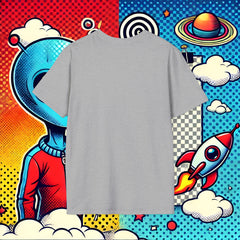 light grey alien ufo t shirt