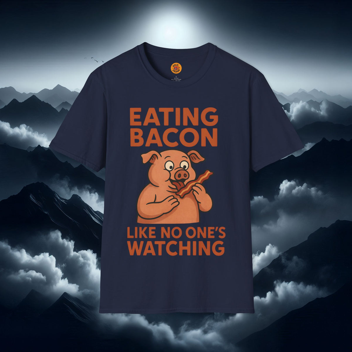Eating Bacon Like No One's Watching | Funny Pig T-Shirt