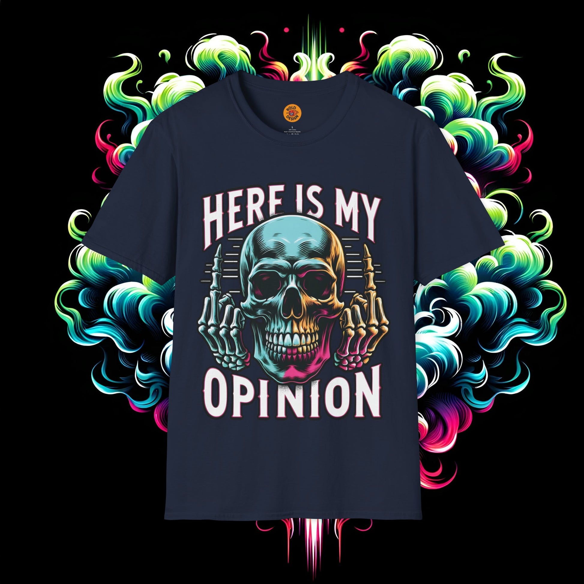 Skull Opinion Tee - Speak Your Mind in Style-Bold By Design 