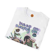 Keep On Keeping On Dog Lover's Tee white