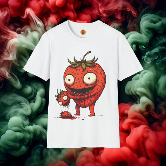 T-Shirt - Berry Bizarre: The Cannibal Strawberry Tee