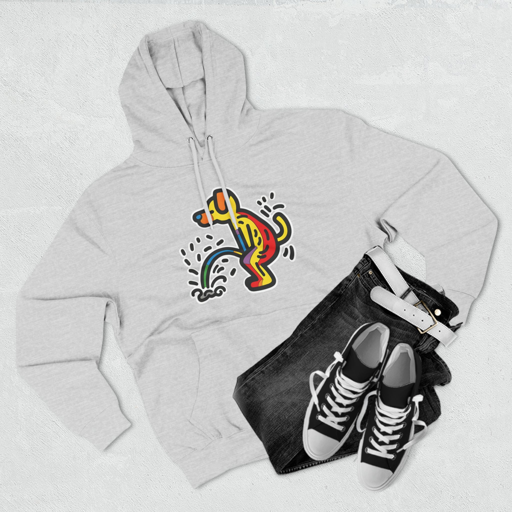 Urban Art Pooch Hoodie-Bold By Design 