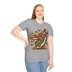 Funky Hot Dog Fiesta T-Shirt-Bold By Design