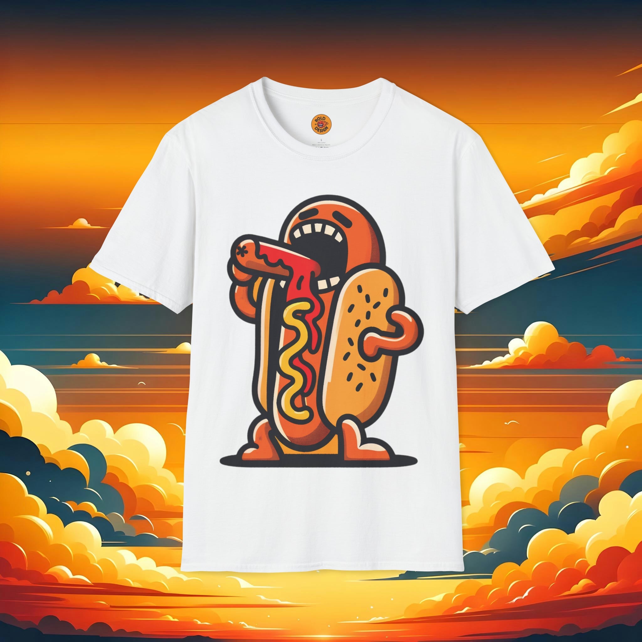 Funny Hot Dog T-Shirt | BBQ Tee | Top Dog Barbecue Shirt white