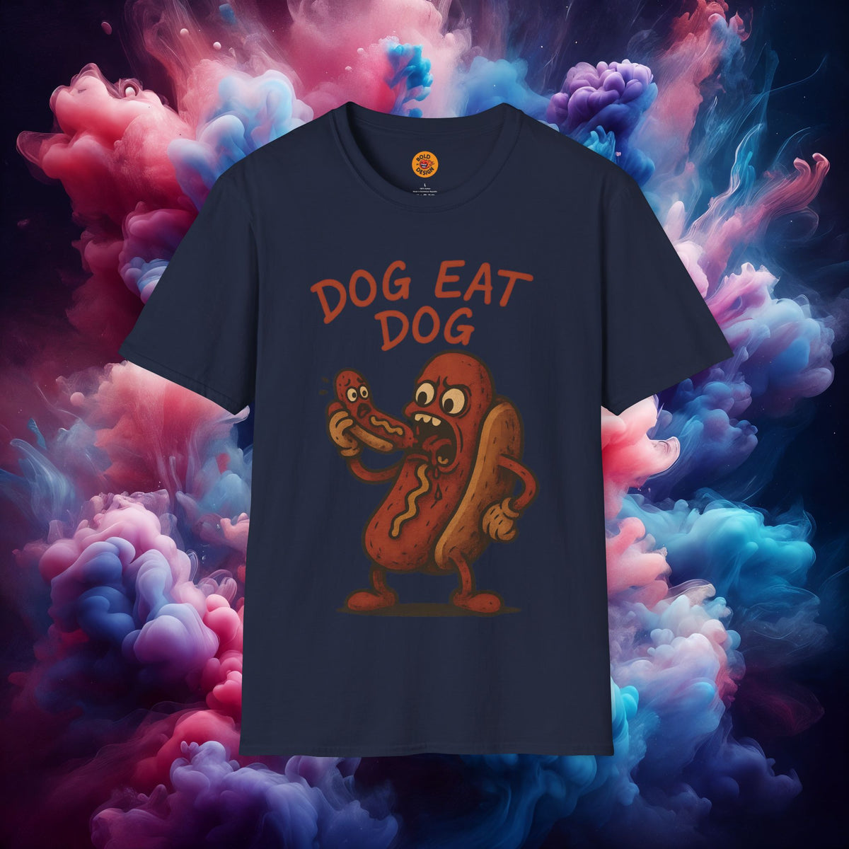 'DOG EAT DOG' Cartoon Dog Design