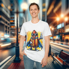 T-Shirt - Cheeky Superhero Hot Dog Shirt: Wear With A Wink!