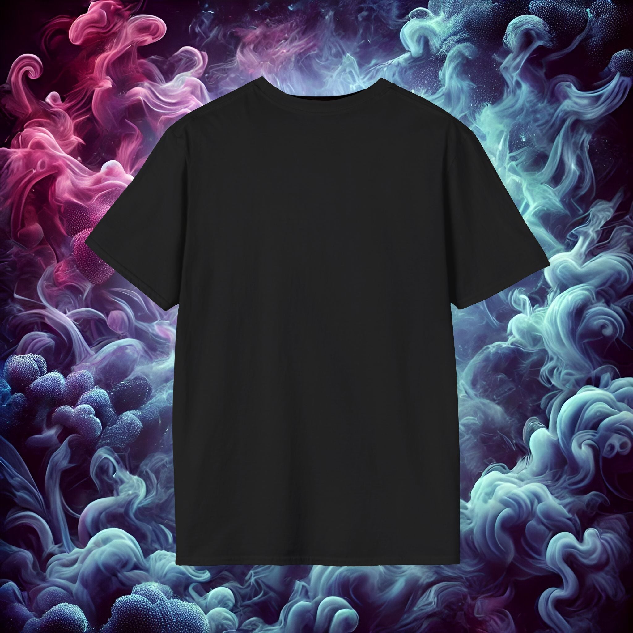 round neck black t shirt for men