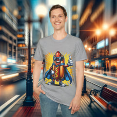 T-Shirt - Cheeky Superhero Hot Dog Shirt: Wear With A Wink!