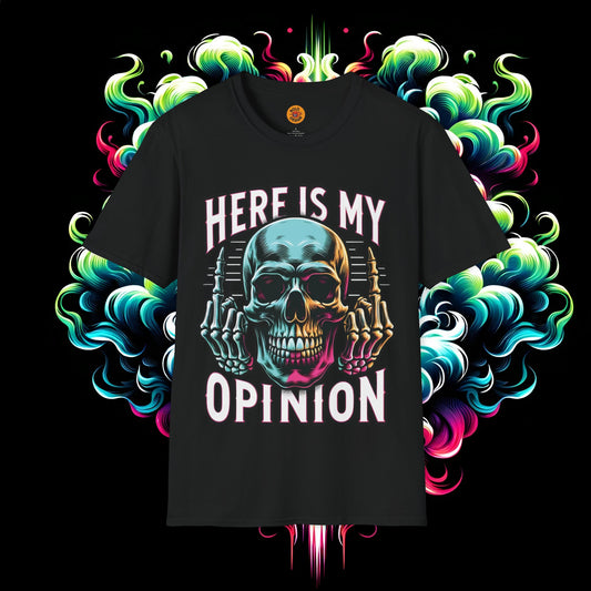 Skull Opinion Tee - Speak Your Mind in Style-Bold By Design 