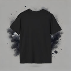 round neck black t shirt for men