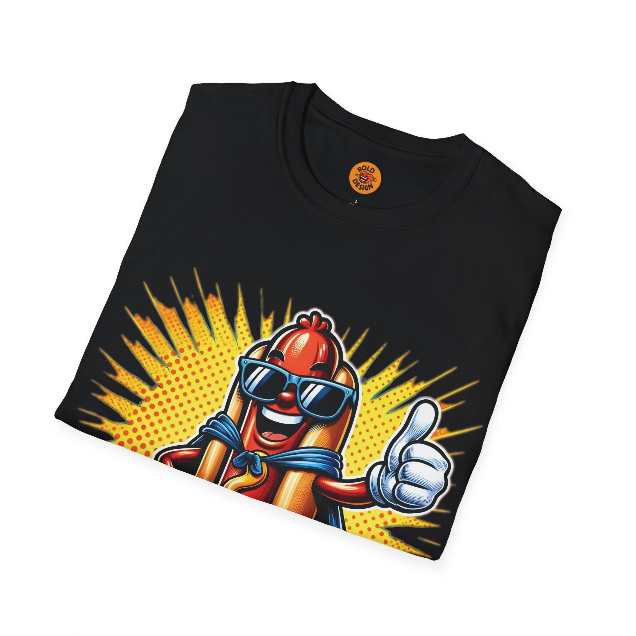 T-Shirt - Cheeky Superhero Hot Dog Shirt: Wear With A Wink!