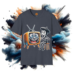 Comical Mime & Retro TV Party Tee-Bold By Design