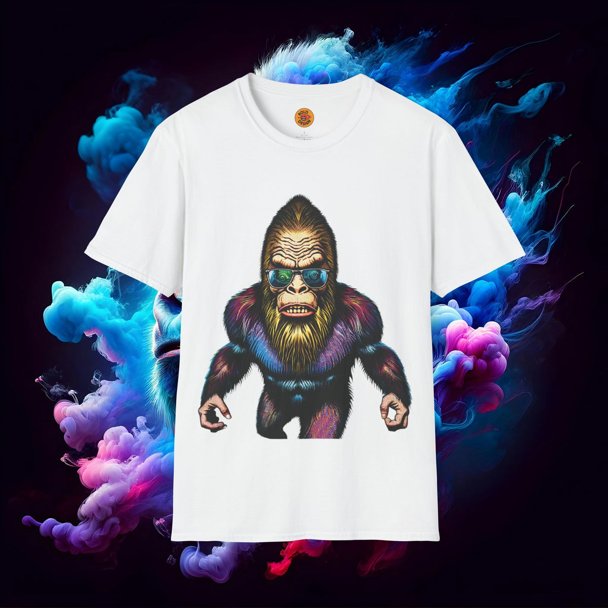 Mystic Bigfoot Vibrant Graphic Tee - Bold By Design