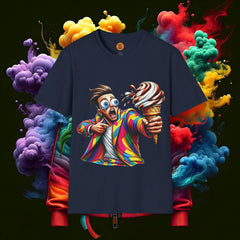 Vivid Pop Art T-Shirt | Retro Comic Ice Cream Meltdown