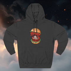 Fleece Hoodie - 'Grosser Than Gross' Burger Design