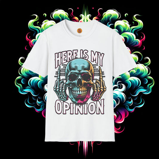 Skull Opinion Tee - Speak Your Mind in Style-Bold By Design 