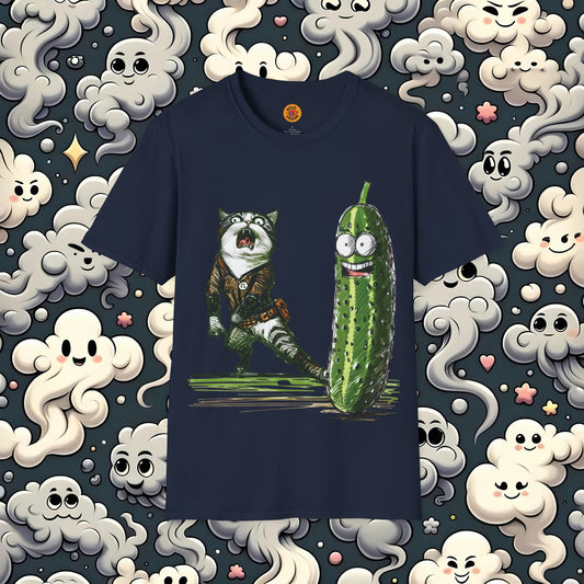 Cat vs. Cucumber - The Ultimate Surprise Tee-Bold By Design