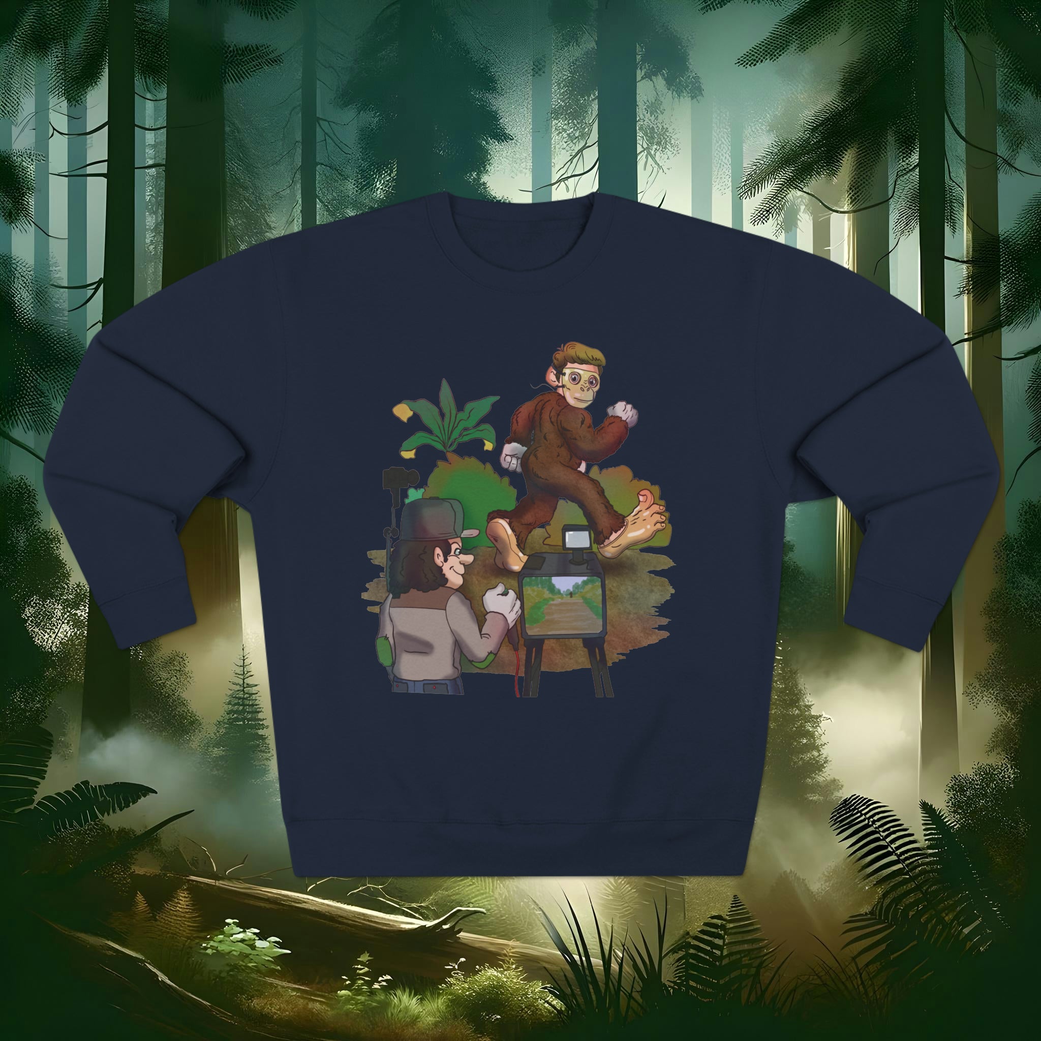 Bigfoot Blooper Sweatshirt-Bold By Design 