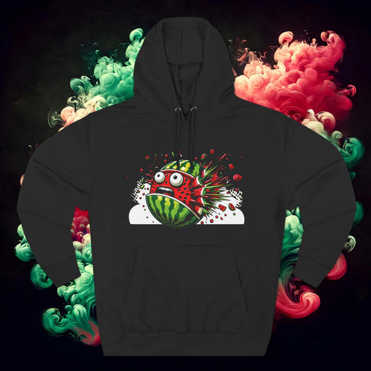 Hoodie - Explosive Watermelon Pop Art Pullover Hoodie