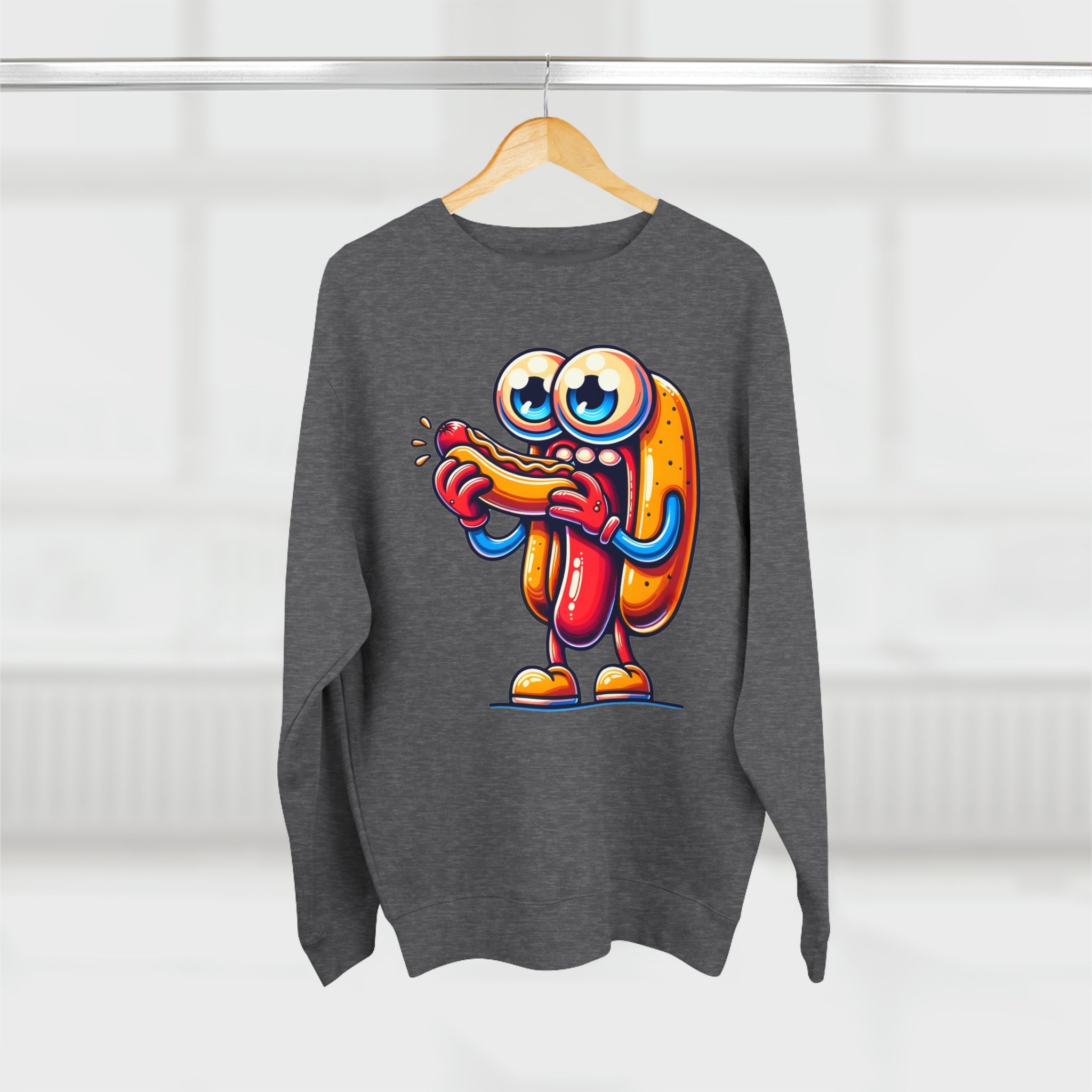 Sweatshirt The Cannibal Hotdog Sweatshirt - Irony Bites Back