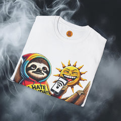 funny sun t shirt white