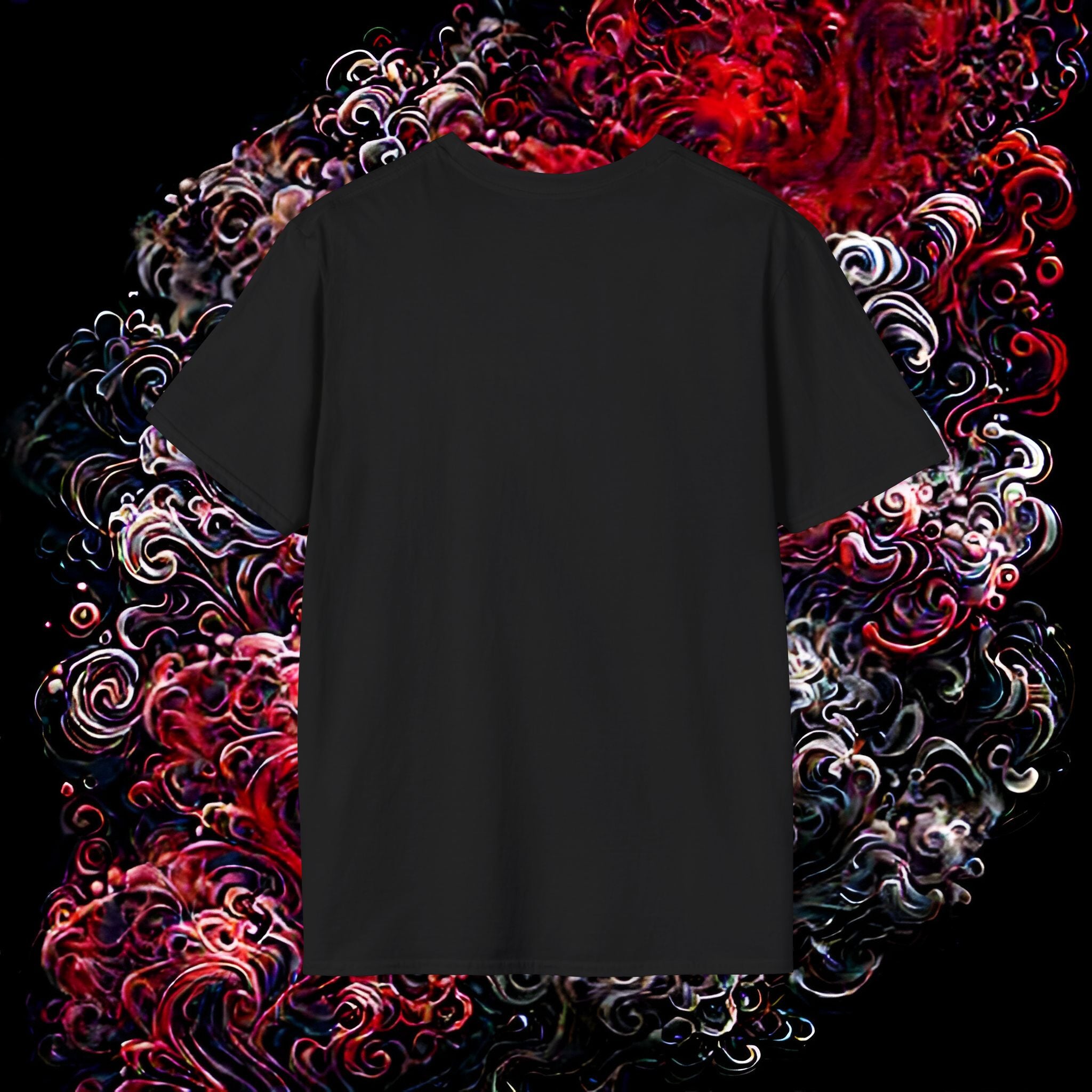 round neck black shirt for men