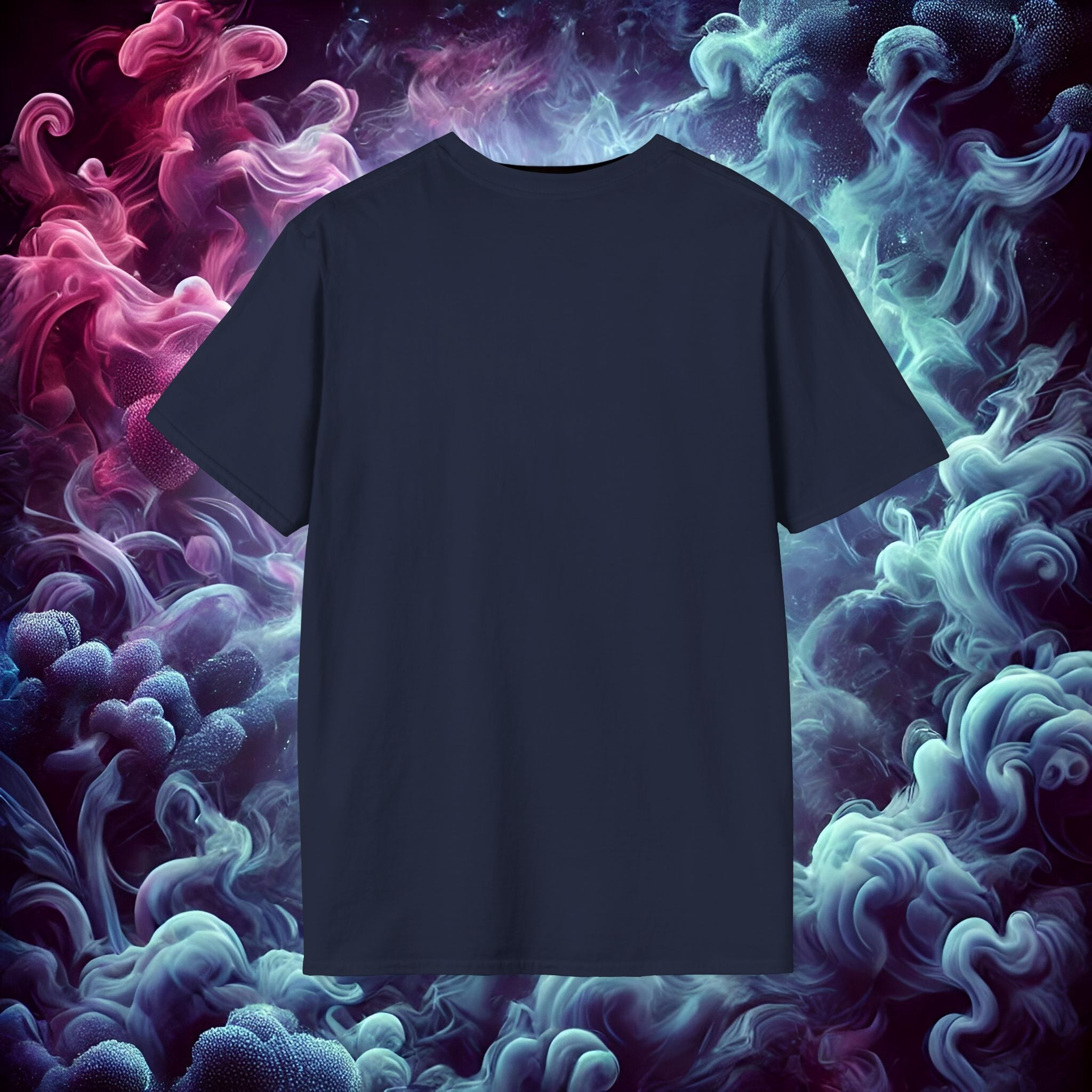 round neck blue t shirt for men