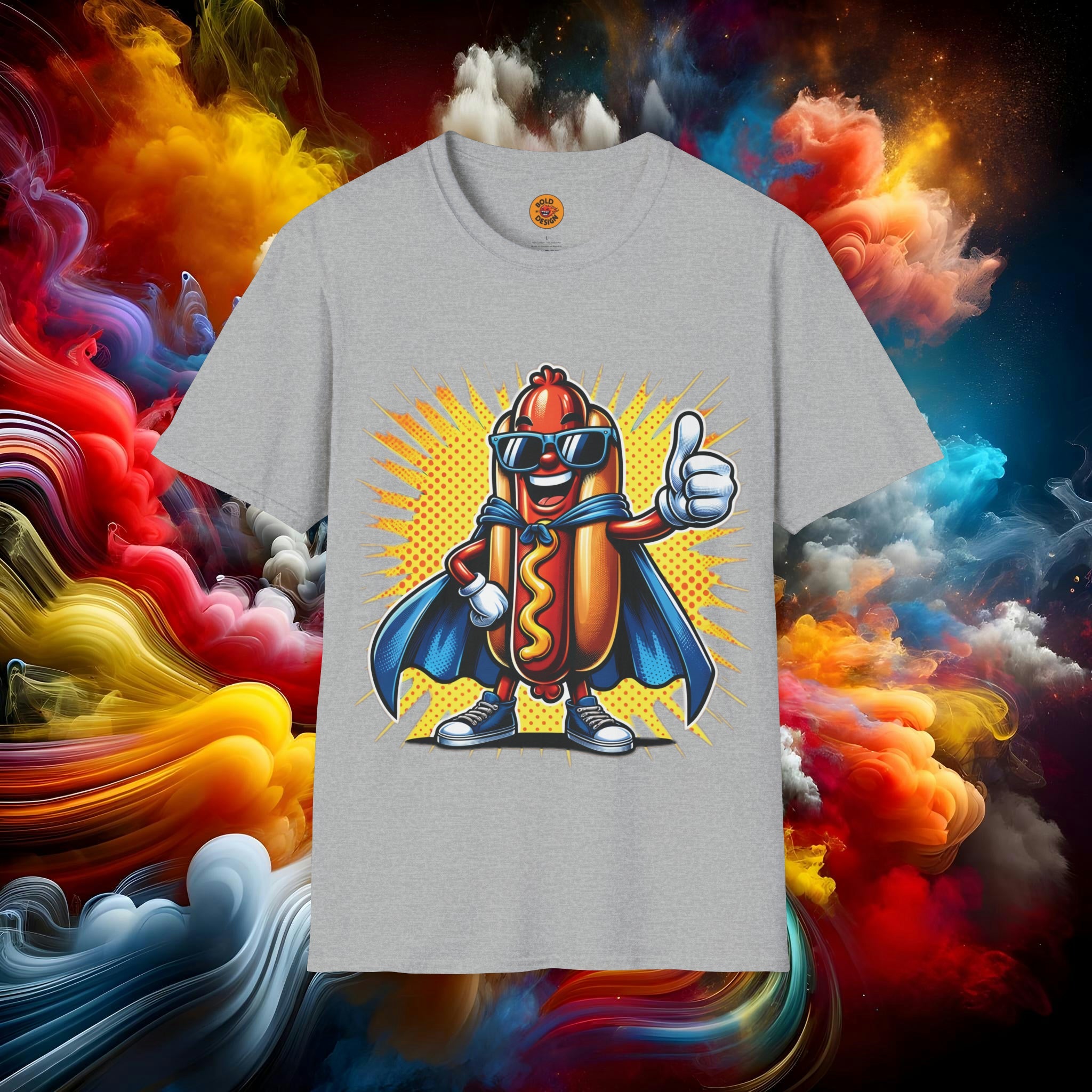 T-Shirt - Cheeky Superhero Hot Dog Shirt: Wear With A Wink!