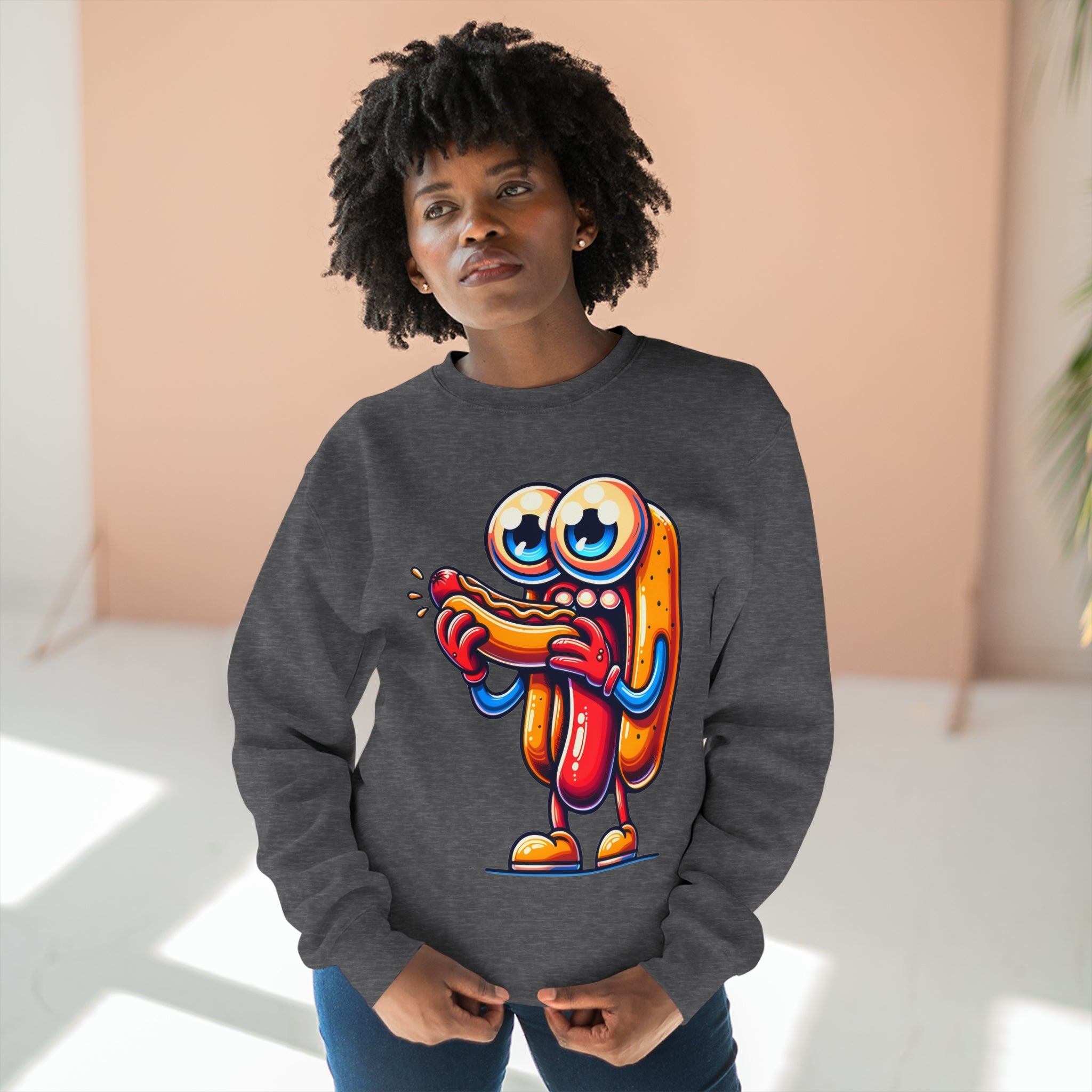 Sweatshirt The Cannibal Hotdog Sweatshirt - Irony Bites Back