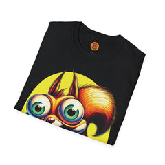 Whimsical Squirrel Graphic Tee-Bold By Design 