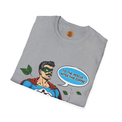 Caffeinated Superhero Tee-Coffee Culture-Bold By Design