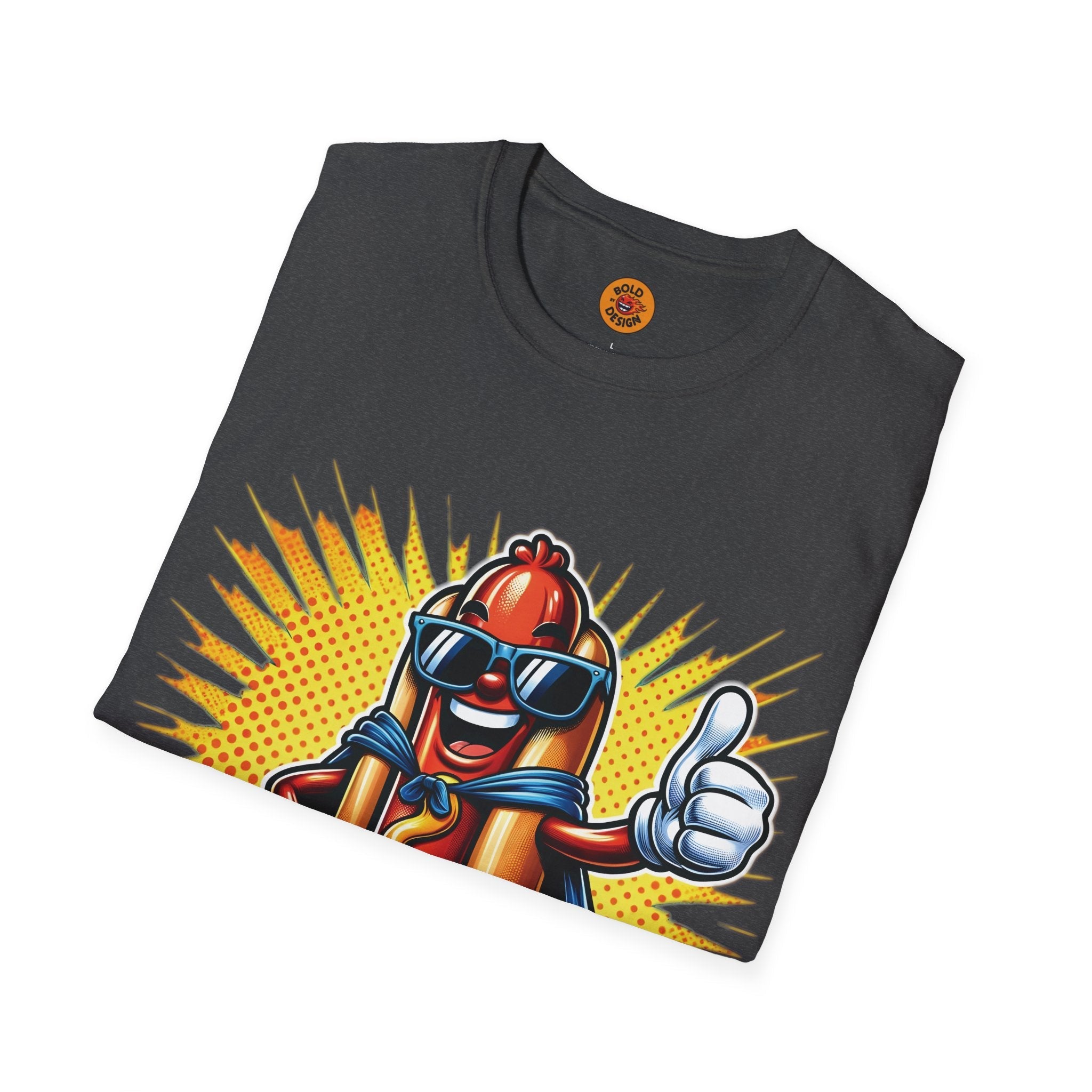 T-Shirt - Cheeky Superhero Hot Dog Shirt: Wear With A Wink!