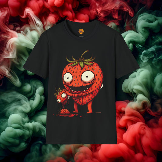 T-Shirt - Berry Bizarre: The Cannibal Strawberry Tee