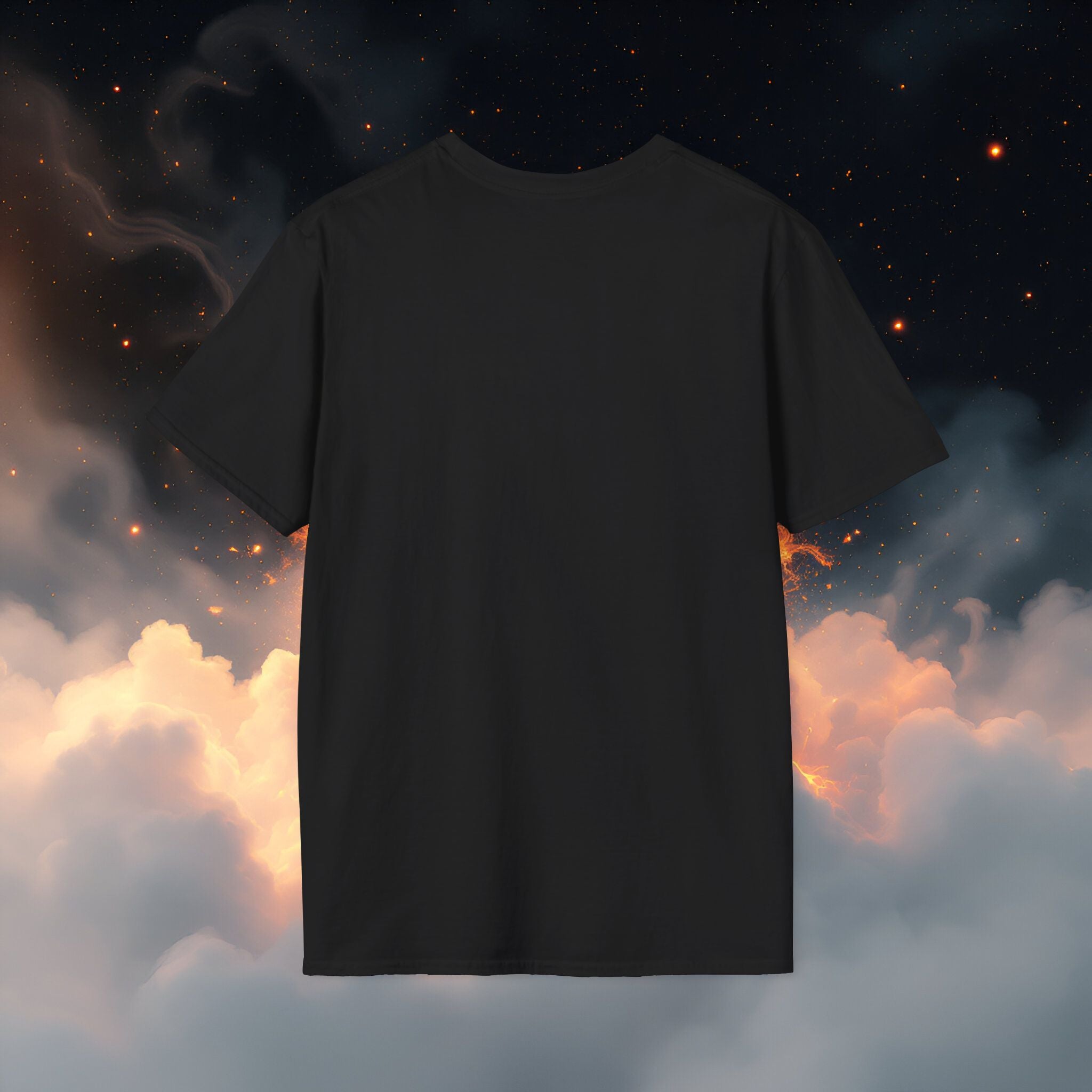 round neck black t shirt for men