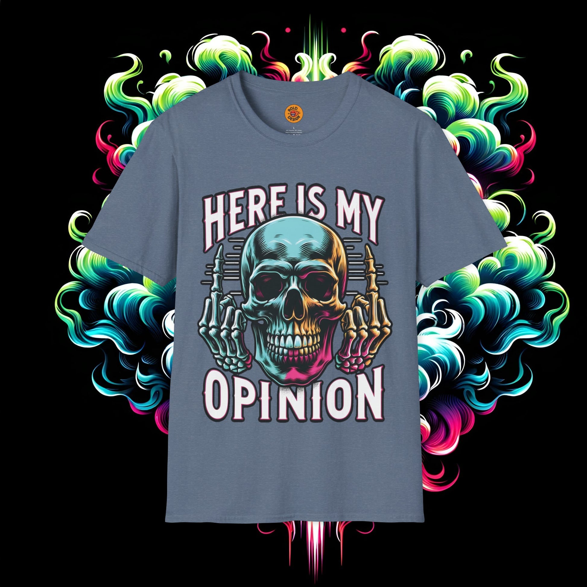 Skull Opinion Tee - Speak Your Mind in Style-Bold By Design 