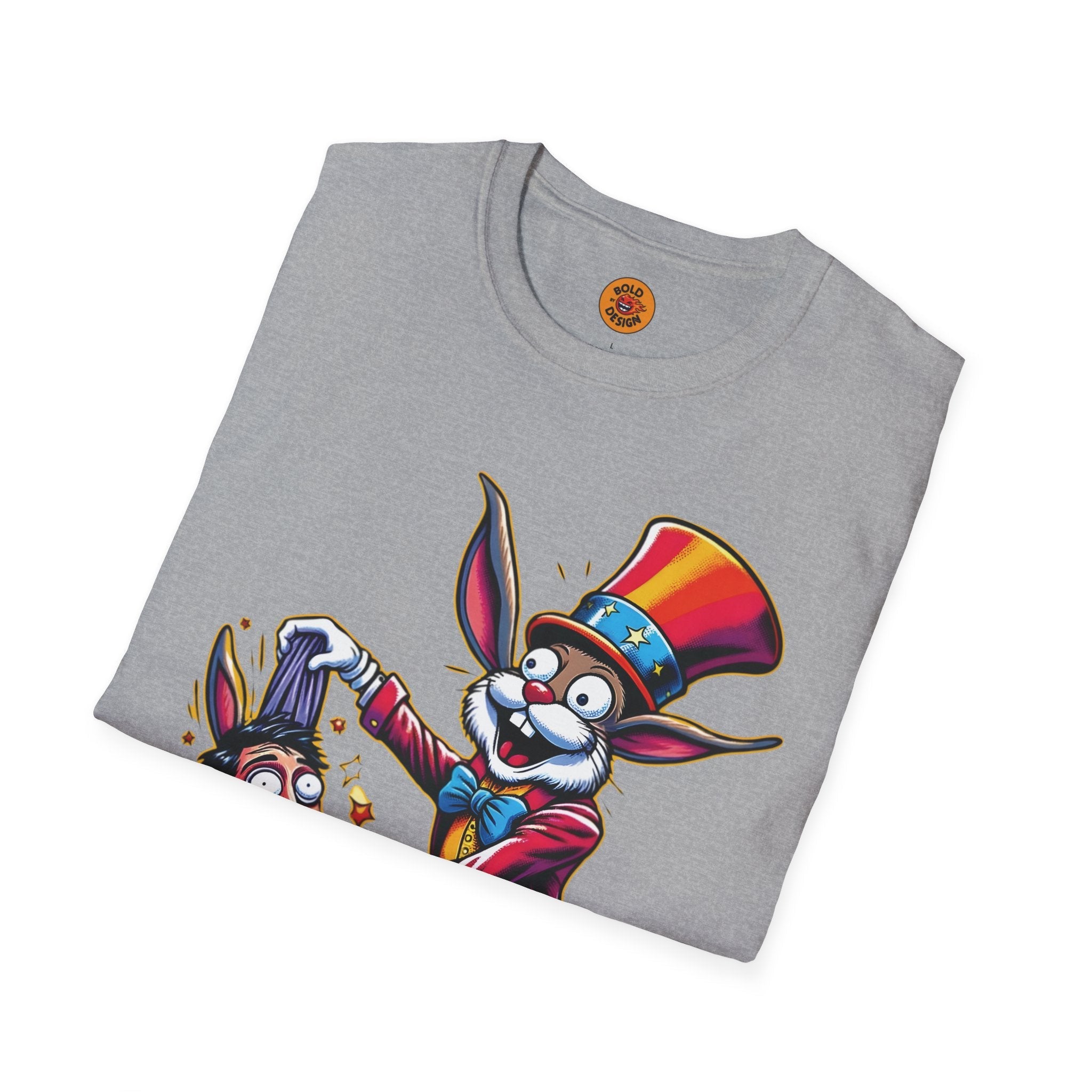 Magician Rabbit Graphic Tee-Bold By Design 