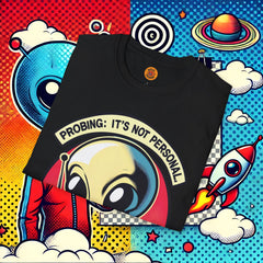 black ufo alien ufo t shirt