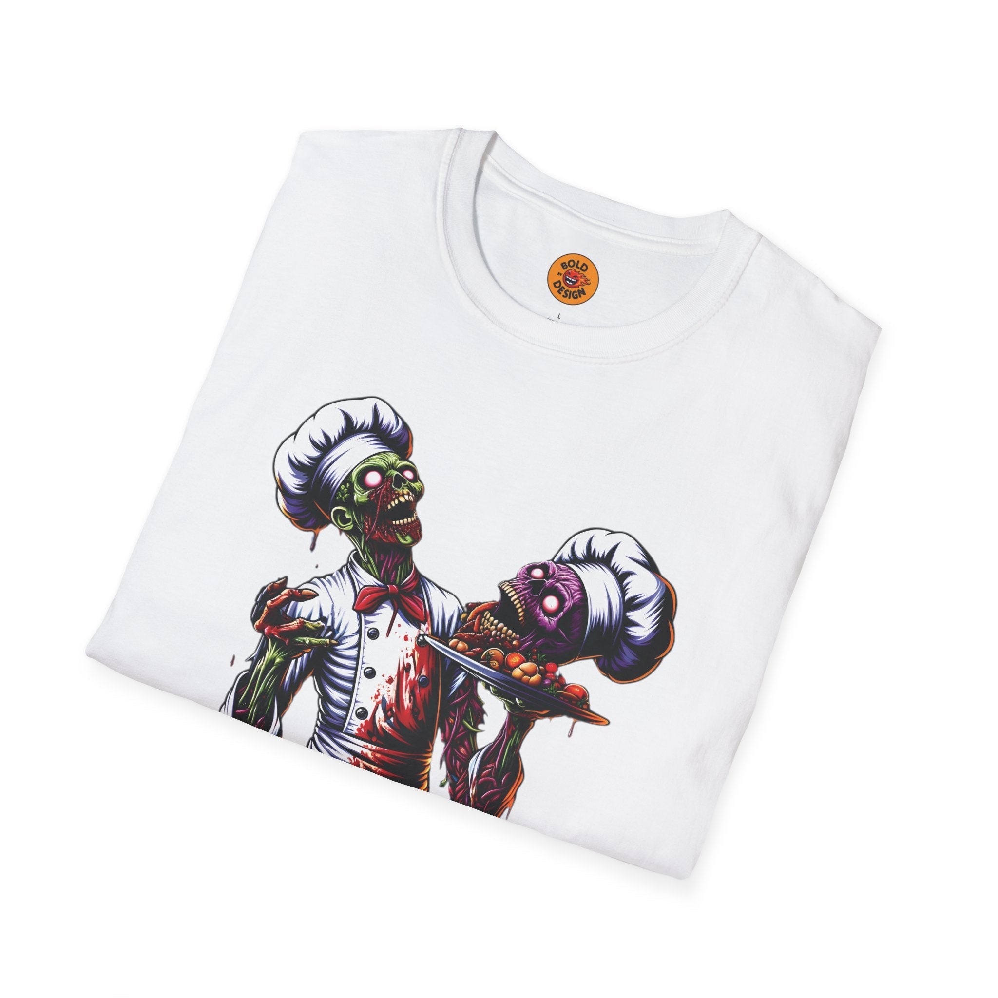 Gourmet Gore: Exclusive Zombie Chef T-Shirt-Bold By Design 