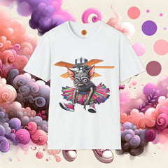 Whimsical Bat Fan Fiasco Tee-Bold By Design 