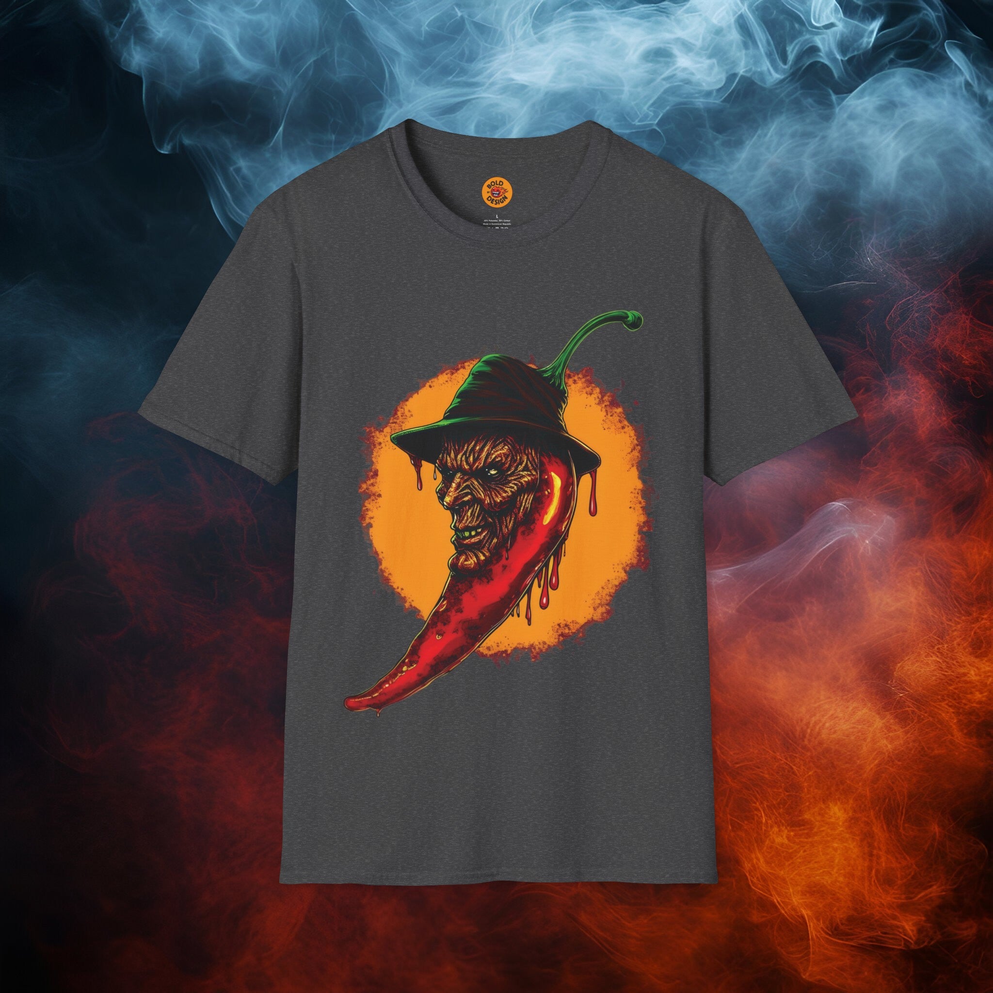 horror chili t shirt unisex bold by design