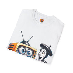 Comical Mime & Retro TV Party Tee-Bold By Design