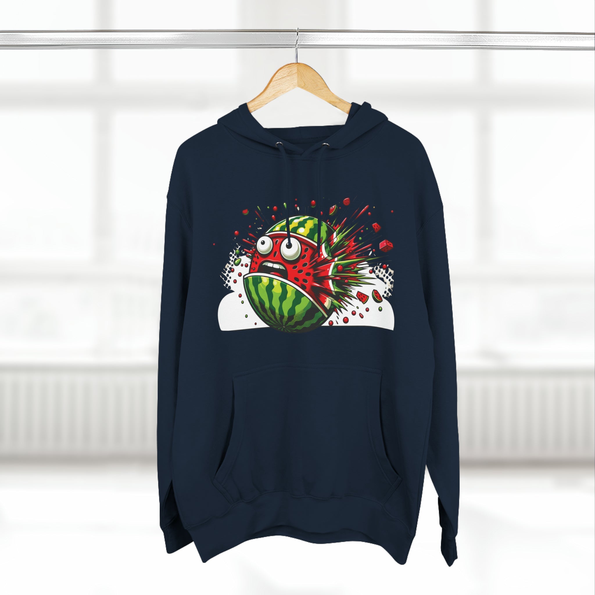 Hoodie - Explosive Watermelon Pop Art Pullover Hoodie