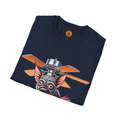 Whimsical Bat Fan Fiasco Tee-Bold By Design 