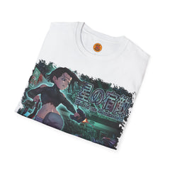 Anime Galactic Warrior Graphic white T-Shirt 