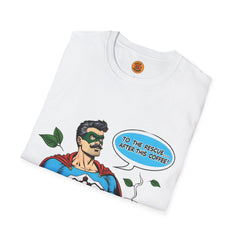 Caffeinated Superhero Tee-Coffee Culture-Bold By Design