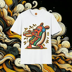 Funky Hot Dog Fiesta T-Shirt-Bold By Design