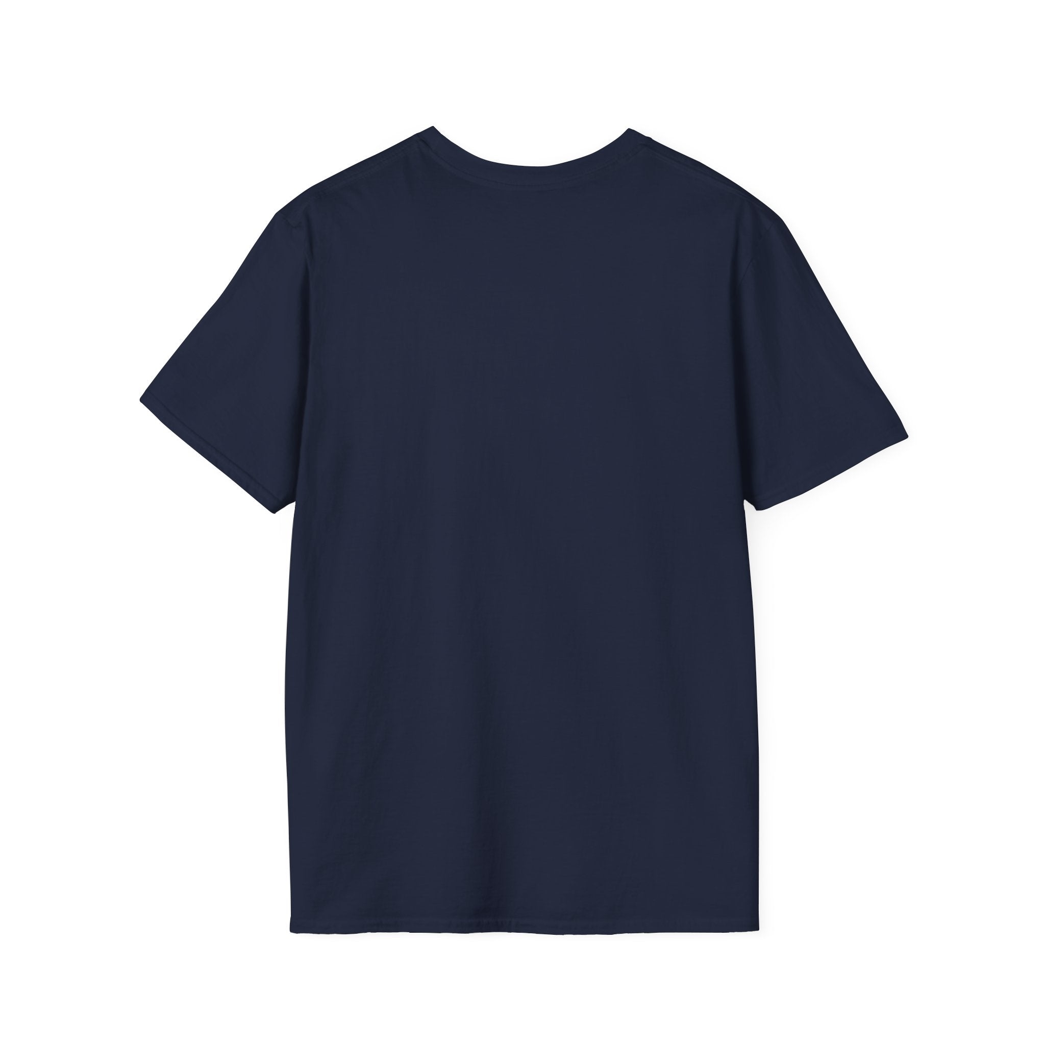 round neck blue t shirt for men