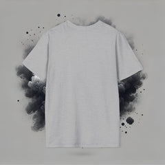 round neck grey t shirt for men