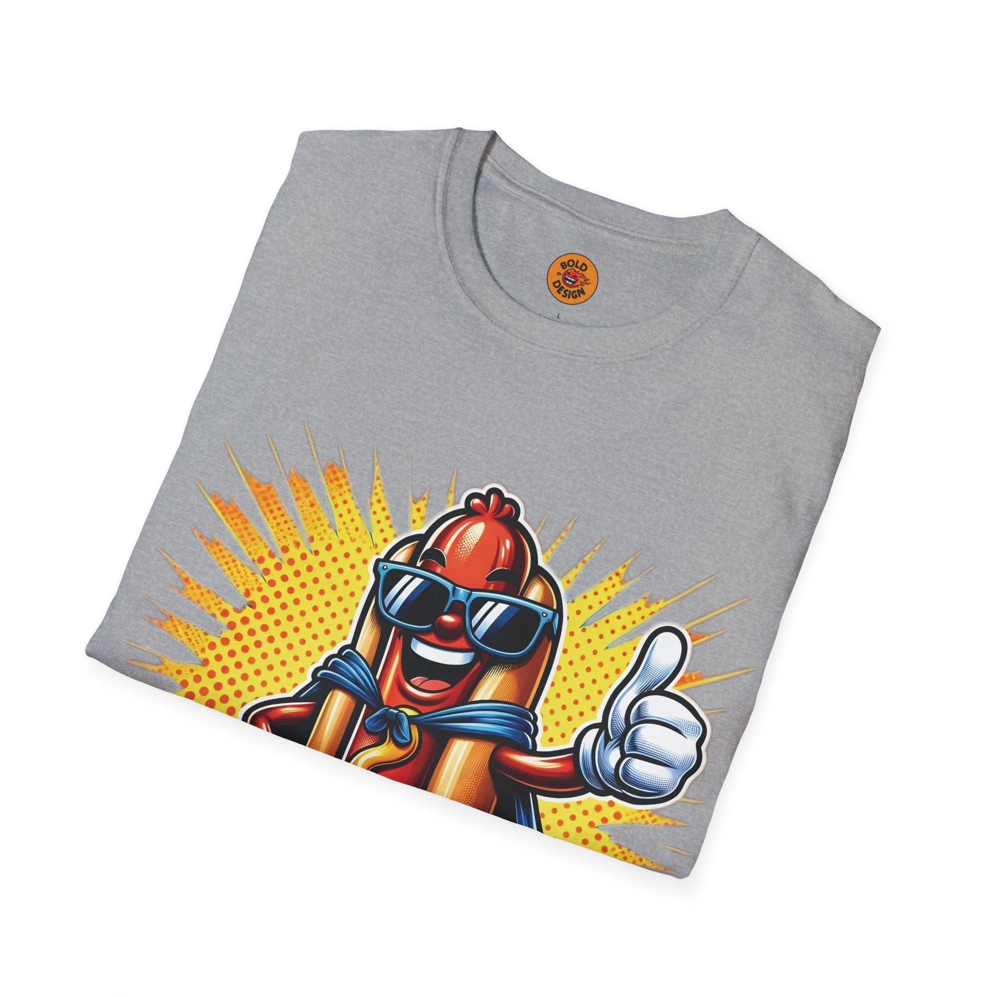 T-Shirt - Cheeky Superhero Hot Dog Shirt: Wear With A Wink!