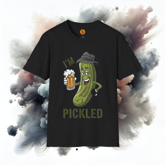 black Pickle Beer T-Shirt - I'M PICKLED - Unisex